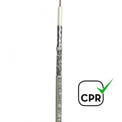 CC 596 / Cable Coaxial 5mm CCS/Al blanco  (100m) EK