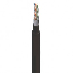 TD-657FU-NB5 / Cable FTP Categoría 6 PE negro Cu doble capa (305m) Keynet