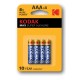 PILA-AAA / Blister 4 Pilas Alcalinas LR-03 (AAA) Kodak