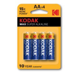 Pile alcaline LR44 A76 1,5V KODAK MAX Blister d'1 pile