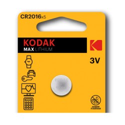 CR2016 / Pila de litio tipo botón CR2016 (3V) Kodak