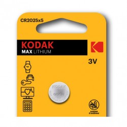 PILA-CR2025 / Pila de litio tipo botón CR2025 (3V) Kodak