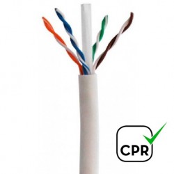 LUTP-CAT6 - Cable UTP Categoría 6 LSZH blanco CCA  (305m)
