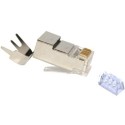 FE-HQ6A2-50PG / Conector RJ45 macho Cat. 6A alta calidad Keynet