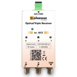 4013 / Receptor óptico triple (1310 / 1330nm/1550 nm) AGC Johansson