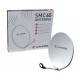 SMC-65UNI-M / Antena Parabólica 65cm de fibra embalaje individual LNB single Cahors