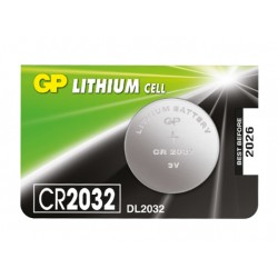 PILA-CR2032/GP - Pila de Litio tipo botón CR2032 (3V) GP