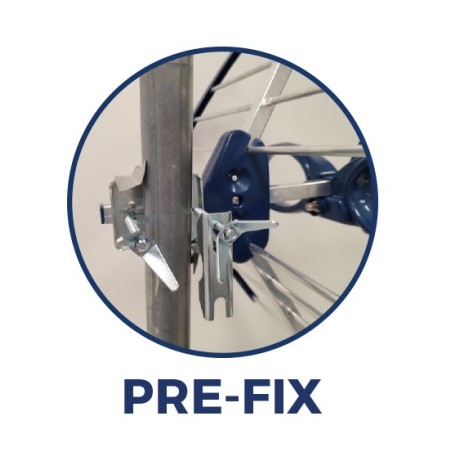 EKBLUE / Antena exterior UHF conector F 17dB  LTE2 5G alto rechazo EK