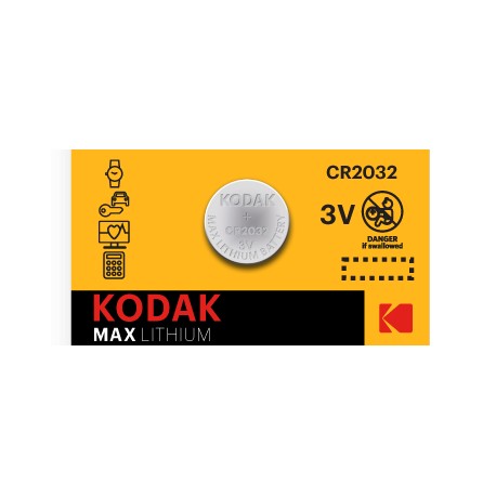 CR2032 / Pila de litio tipo botón CR2032 (3V) Kodak