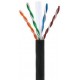 50NU6EXT / Cable UTP CU Categoría 6 PE negro   Cu  (305m) GTLan