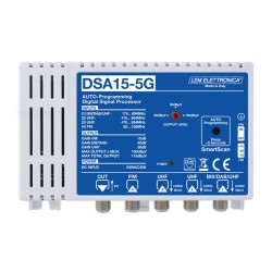 DSA15-5G / Central autoprogramable digital con filtros ultraselectivos 4 entradas 50dB LEM Elettronica
