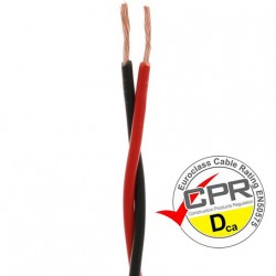 WIR-9160 / Cable rojo/negro trenzado 2x1mm Cu (100m) Nimo