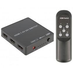 HDMI-3x1 / Conmutador HDMI 3 Entradas 1 salida con mando Nimo