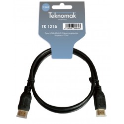 HDMI-1,5TK / Cable HDMI/M - HDMI/M 4K sin filtros  (1,5m) Teknomak