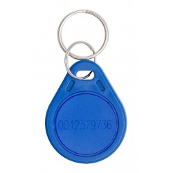 RFIDTAG-A-NUM / Llavero de proximidad color azul RFID EM con numeración serigrafiada