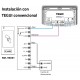 S8-DUAL / Control acceso antivandálico RFID EM + MIRARE con clonación Ixon