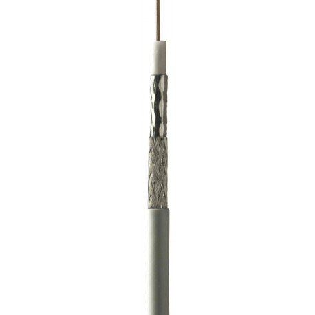 K121W / Cable Coaxial 5mm CCS/Al blanco (100m) Fte