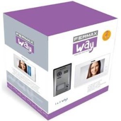 1401 / Kit videoportero color Way 7" 2 hilos 1L Monitor manos libres Fermax