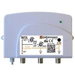 9672L / Amplificador de Vivienda 1 IN - 2 OUT   24dB (TER) / 28dB (SAT) Johansson