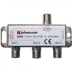4503 / Distribuidor 3 salidas conector "F" (5-2340MHz) Johansson