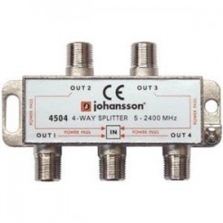 4504 / Distribuidor 4 salidas conector "F" (5-2340MHz) Johansson