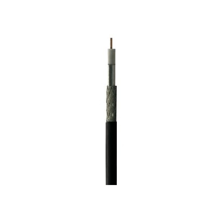 CC-128N/100 - Cable Coaxial 6,9mm Ccs/Al PE negro (100m)