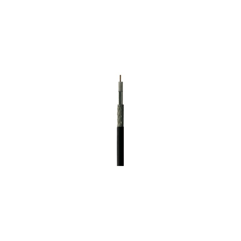 CC-128N/100 - Cable Coaxial 6,9mm Ccs/Al PE negro (100m)