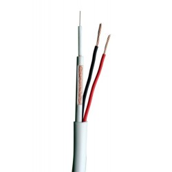 MICRORG59UP / Cable Micro Coaxial 75Ω RG59 + alimentación (100m)