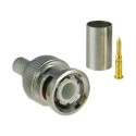 CON100 / Conector BNC macho para crimpar RG59