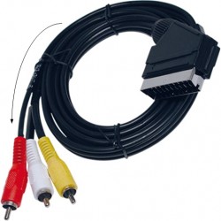 MAV-CABLE / Cable SCART a 3 RCA AV (1,5m)