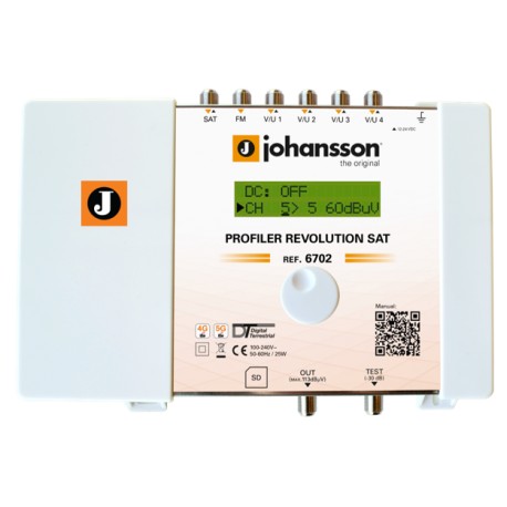PROFILER REVOLUTION SAT (6702) / Cabecera Procesadora 6 entradas TER/SAT 32 filtros Johansson