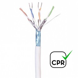 CAS/LFFTP-C7 / Cable S/FTP Categoría 7  LSZH blanco   Cu  (500m)