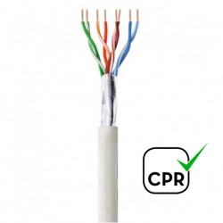 CLF-5CUE / Cable FTP Categoría 5e LSZH blanco    Cu  (305m) EK