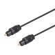 TOSLINK-1,5 / Cable de fibra óptica audio TOSLINK  (1,5m) Nimo